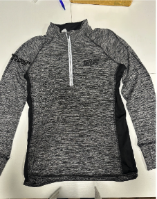 Women's Felling 1/4 Zip - Black Grey DEVON & JONES