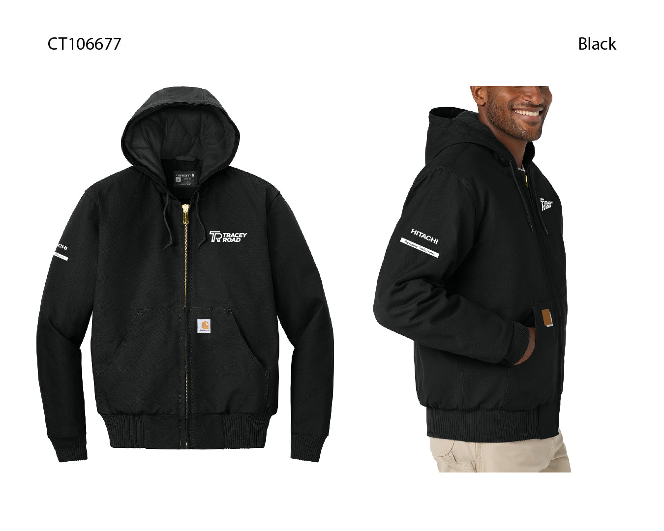 Hitachi Carhartt® Quilted-Flannel-Lined Duck Active Jacket