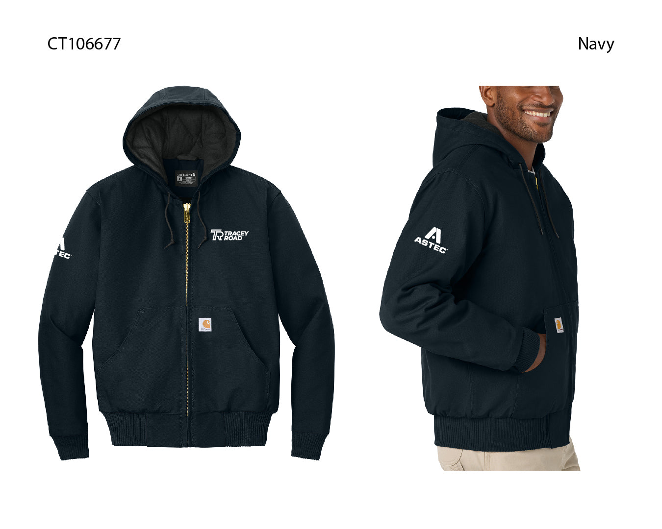 Astec Carhartt® Quilted-Flannel-Lined Duck Active Jacket